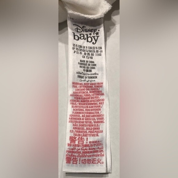 Disney Baby Sz 9-12 Mickey Mouse Holiday White Snowflake Bodysuit Tutu Skirt Bow - Picture 9 of 11